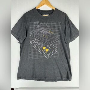 Nintendo Charcoal T-Shirt with Console Graphic